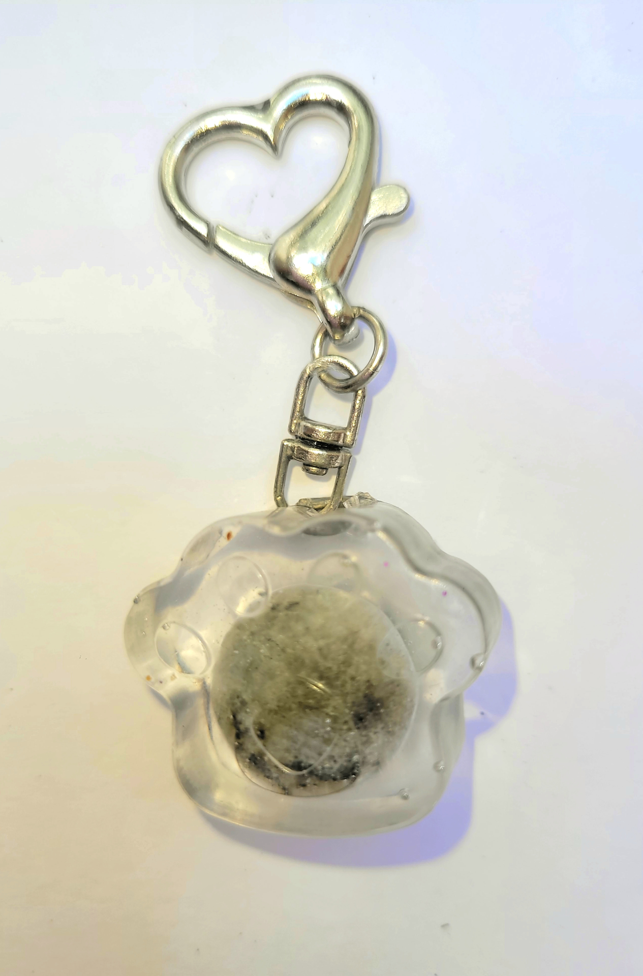 Labradorite Dog Tag handmade crystal pet tag for dogs