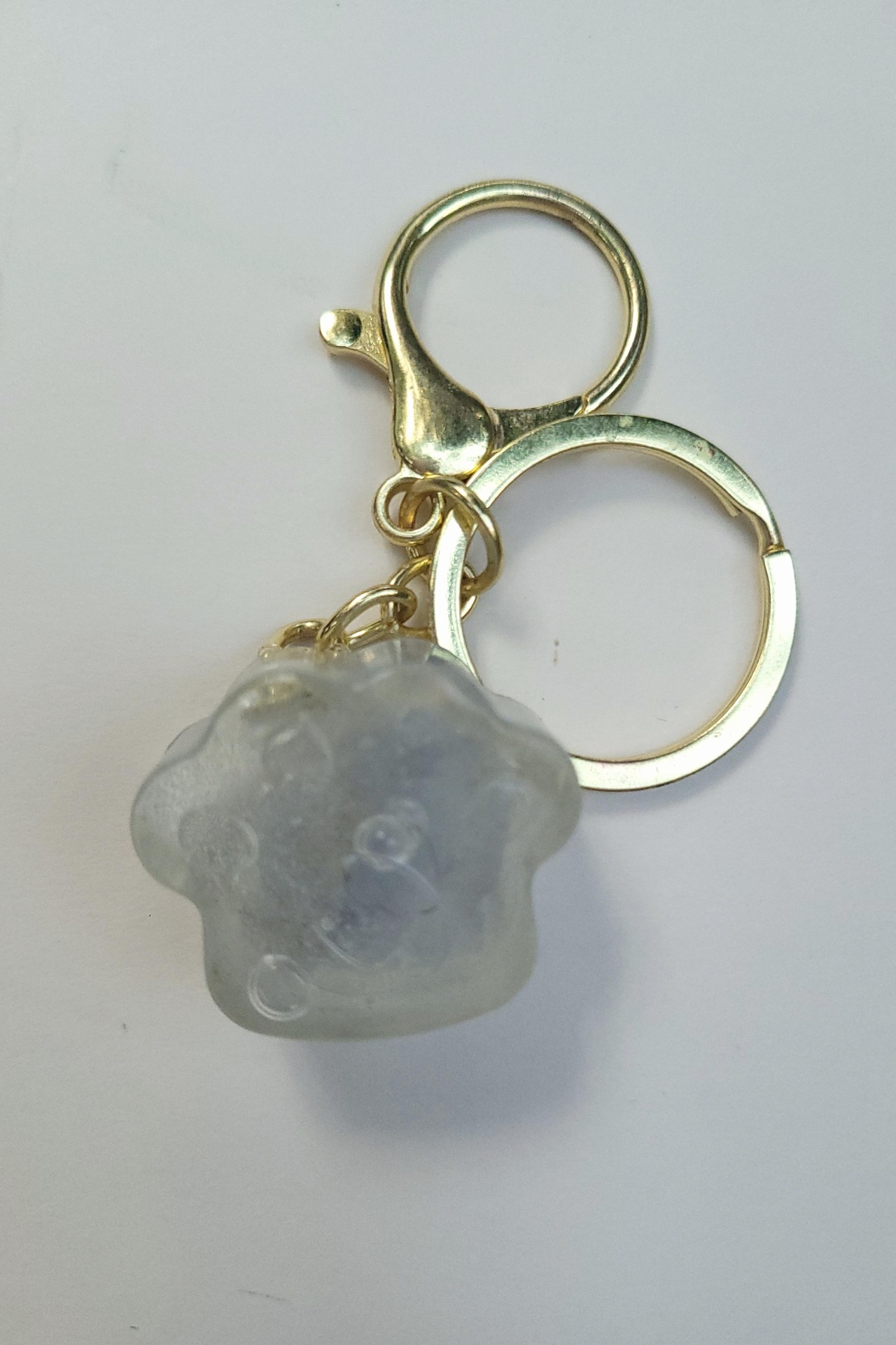 Blue Celestite Dog Tag handmade crystal pet tag for dogs