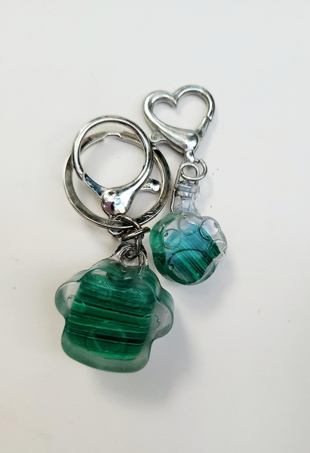 Malachite Dog Tag handmade crystal pet tag for dogs